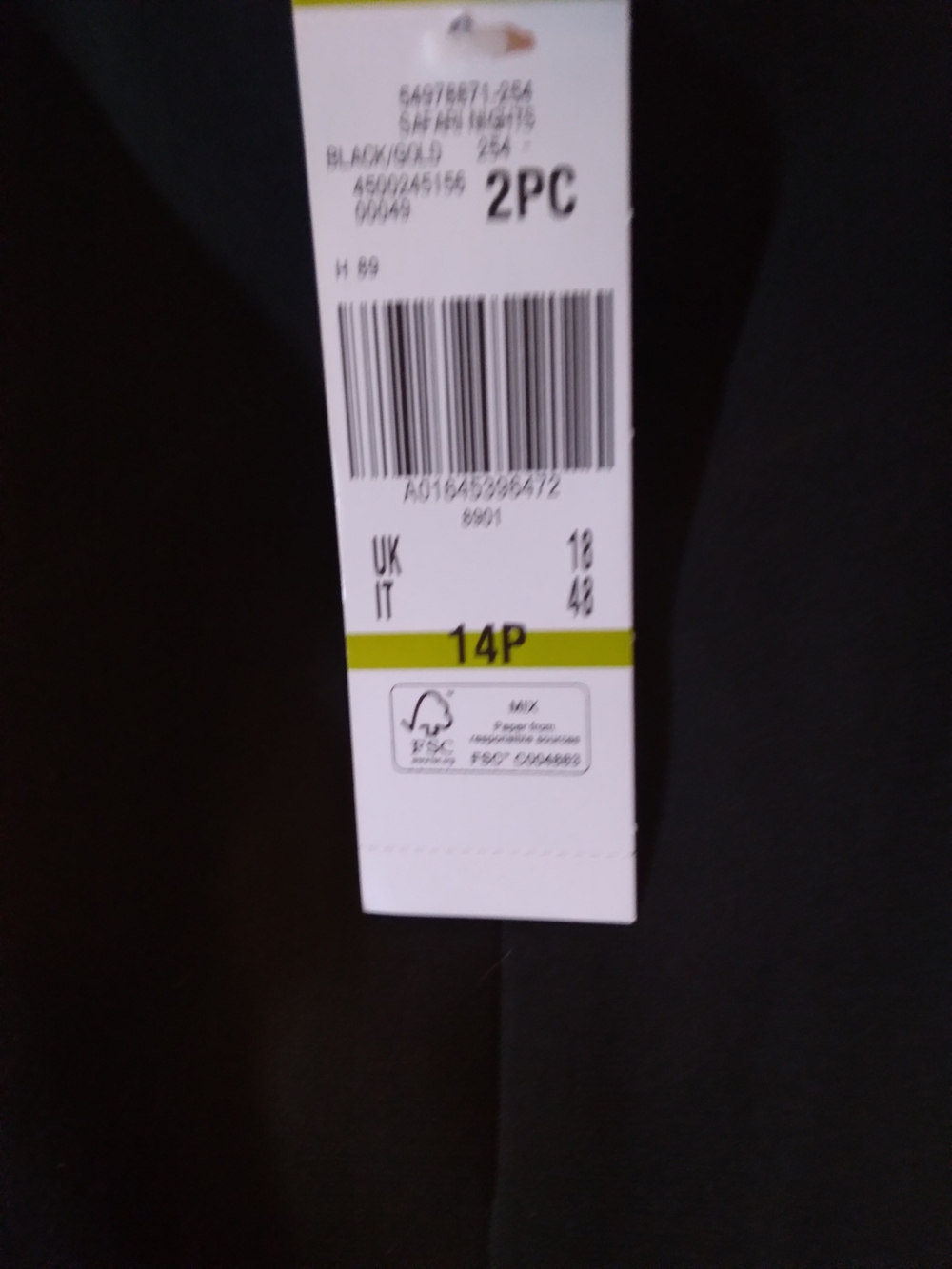 Le Suit Classic Black Women's Pencil Skirt - Picture 3 of 5